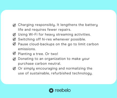 reduce impact of smartphones on environment